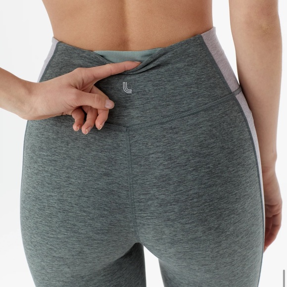 Lole Half Moon High Waisted Leggings With Pocket - Lily Pad Heather (S) - Picture 3 of 7